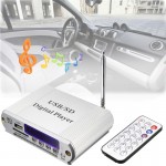 Mini MP3 USB SD Digital Player FM Radio Remote Control LED Display Headphone Digital Auto Car Power Amplifier with Remote