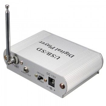 Mini MP3 USB SD Digital Player FM Radio Remote Control LED Display Headphone Digital Auto Car Power Amplifier with Remote