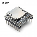 LEORY DFPlayer Mini MP3 Player Module for-Arduino 24-bit DAC Output Voice Module Support MP3/WAV/WMA TF Card USB Disk IO Control
