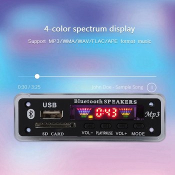 SDM01BT+U-DX   5.0 4 Colors Screen MP3 FM APE FLAC Decode Board Module