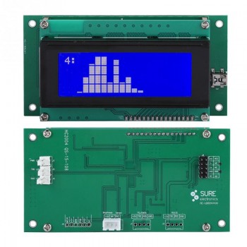 Smart LCD Module Display Board Blue UART Based USB LCD Module Display Panel
