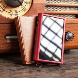 Leather Protective Case Cover for HIFI Music Player SK-M9 Non-slip Wear Protection Case Sleeve For SK-M9 Player Red color