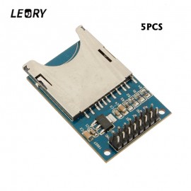 LEORY 5PCS SD Card Module For Arduino Compatible Reading and Writing Module Slot Socket Reader ARM MCU For MP3 Player DIY Kit