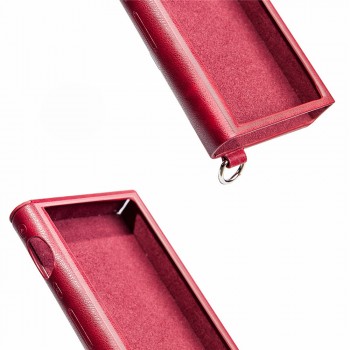 PU Leather Case for HIFI Music Player SK-M9 Protective Cases Cover For SK-M9 Player Red color Non-slip Wear Protection Sleeve