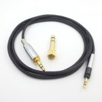 ZSFS Replacement Silver plated  Cable line For ATH-M50x ATH-M40x DJ HD598 HD595 HD518 hd579 Headphones Stereo Bass Audio Cables