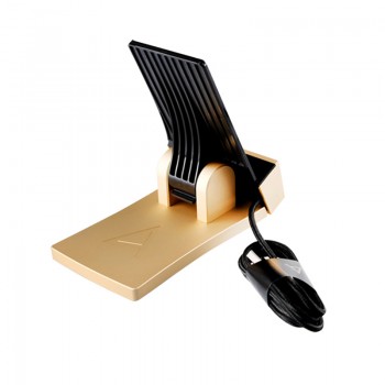 IRIVER Astellamp;Kern AKS02 Cradle For AK240 Golden color Use same material Gun Metal body Charging and USB DAC