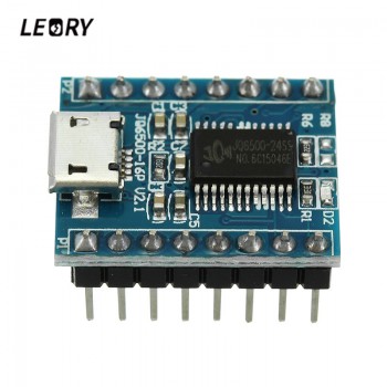 LEORY JQ6500 MP3 Player Voice Sound Module UART 16P 16Mbit DAC TF Card U Disk MP3 Format USB Replace To 5 Way MP3 Voice Board