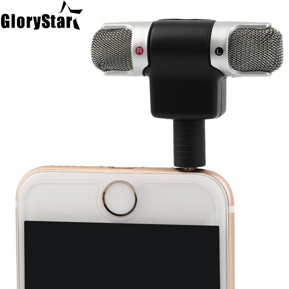 Professional Mini Recorder Stereo Voice Digital Mic Microphone Portable For Smartphones PC