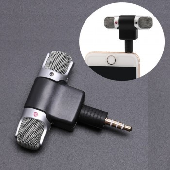 Professional Mini Recorder Stereo Voice Digital Mic Microphone Portable For Smartphones PC
