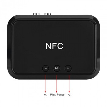 VBESTLIFE NFC Desktop Bluetooth Wireless Stereo RCA Audio Music Receiver Adapter with 5V USB Receivers Adapters 2018