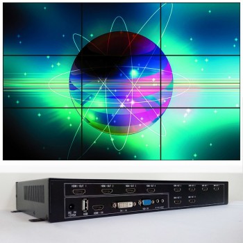 3x3 video wall processor for video wall displays hdmi dvi vga usb input hdmi output