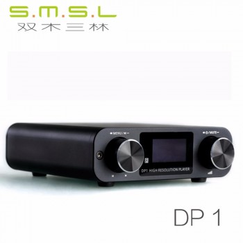SMSL DP1 HIFI Lossless Player AK4452 Audio USB DAC Decoding Digital Turntable Amplifier SD Card/Optical/USB Input DC9V