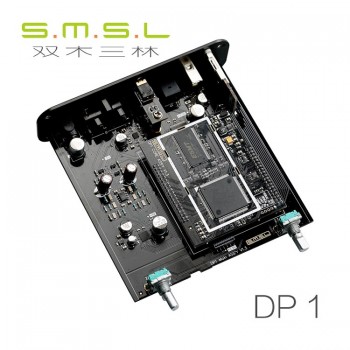 SMSL DP1 HIFI Lossless Player AK4452 Audio USB DAC Decoding Digital Turntable Amplifier SD Card/Optical/USB Input DC9V
