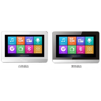 Mobile APP remote control lcd tft HD touch interactive wireless android home background music host with speakers
