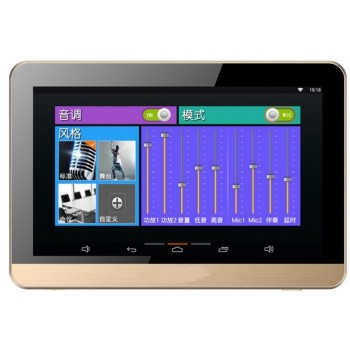 Mobile APP remote control lcd tft HD touch interactive wireless android home background music host with speakers