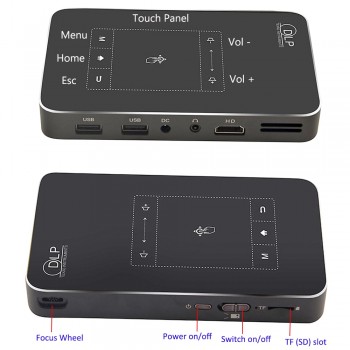Smartldea T18 32G Android 7.1.2 Smart Projector Mini DLP Projector Support AC3 HD 1080P Video Game Beamer Bluetooth Airplay DLNA