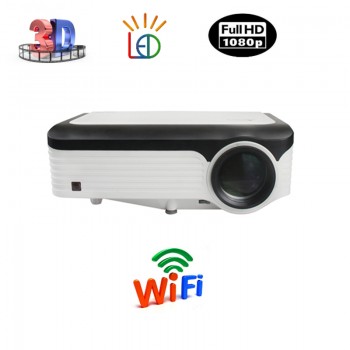 CRE  30000 Lumens Video Projector Full HD 1920*1080 Android Projector With WIFI Bluetooth Android  7.1 OS LED Beamer