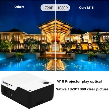 SmartIdea FULL HD 1080P projector native 1920x1080 pixel led 5500lumens Proyector Home Cinema Video Game Beamer HDMI USB VGA AV