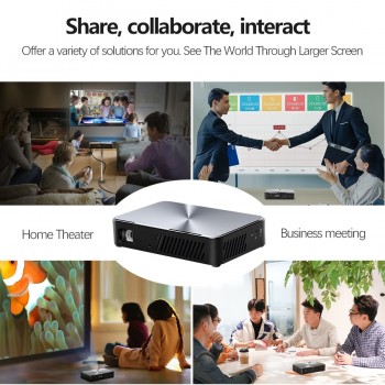 AUN Full HD Projector J10, 1920x1080P, Built in Android, WIFI, HDMI. 6000mAH Battery, Portable MINI Projector.1080P Home Theater