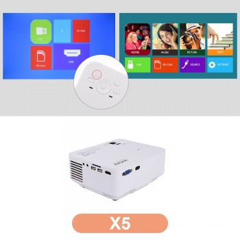 Touyinger Everycom X5 Mini LCD Projector Android Wifi Optional 1500 Lumens Home theater VGA HDMI USB Portable Video Beamer