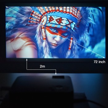 Touyinger Everycom X5 Mini LCD Projector Android Wifi Optional 1500 Lumens Home theater VGA HDMI USB Portable Video Beamer