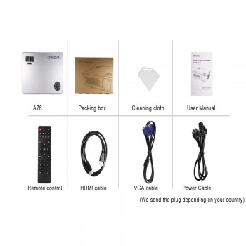 CRENOVA 2019 Newest Upgraded Android Projector 4500 Lumens Android 6.1 OS With WIFI Bluetooth Home Theater Movie Video Projector