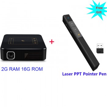 Support 4K Android7.1.2 Mini dlp Projector smart handheld beamer 8000mAh Battery HD 1080P Home Proyector Miracast Airplay Eshare