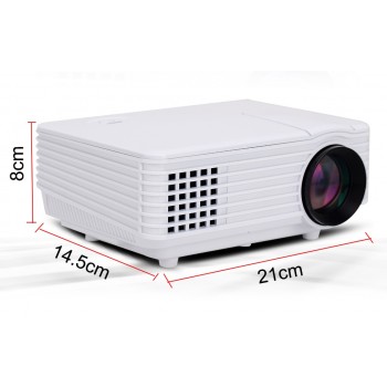 1800lumens Mini LED Projector Portable LCD 3D home Cinema Proyector 1080P Digital Video TV Beamer with HDMI TV VGA AV USB
