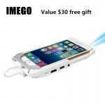 Mini TV Micro DLP Wifi Portable Pocket LED Smartphone Projector Pico HD Video 1080P HDMI For iPad iPhone 6 7 8 X Plus White IOS