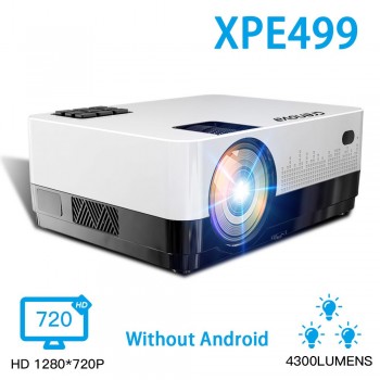CRENOVA Newest LCD Projector For Home Theater Movie Projector With 4300 Lumens Android 6.1 OS WIFI Bluetooth HD 1280*720P Beamer