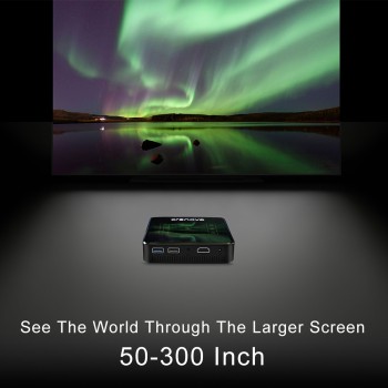CRENOVA DLP Mini Projector With Android 7.1.2 OS WIFI Bluetooth Portable Projector For Full HD 1080P Home Theater Movie Beamer