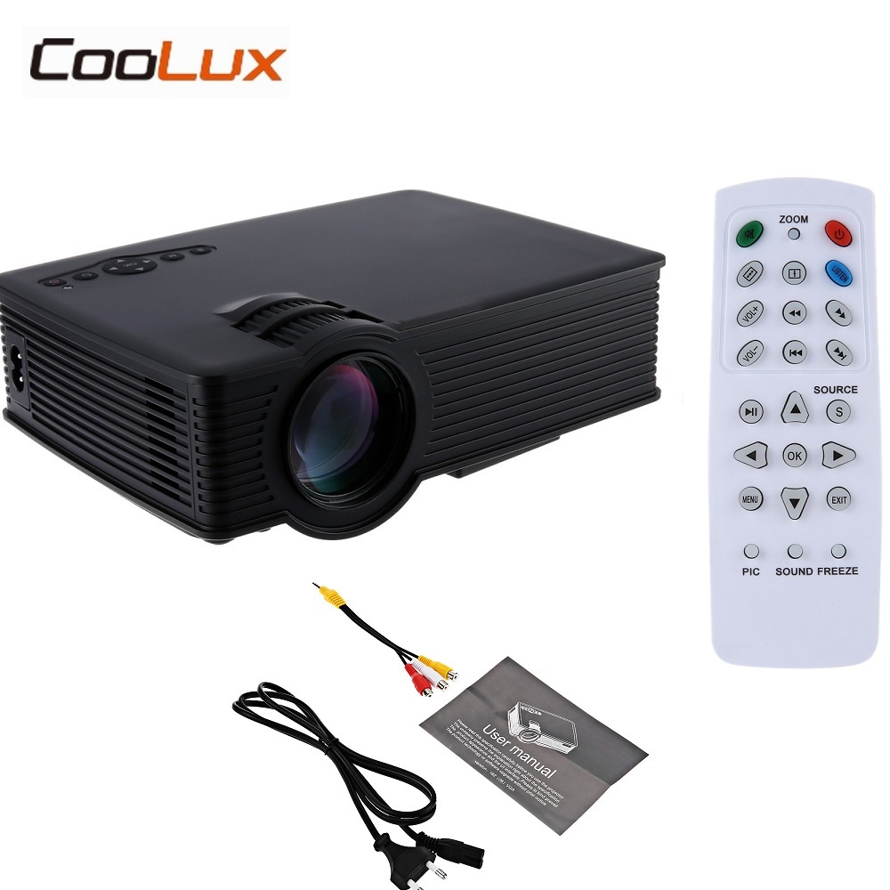 Coolux GP9 GP-9 Mini LCD Projector 800x480pixels Support 1080P 2000 Lumens Home Theater Multimedia HD Proyector
