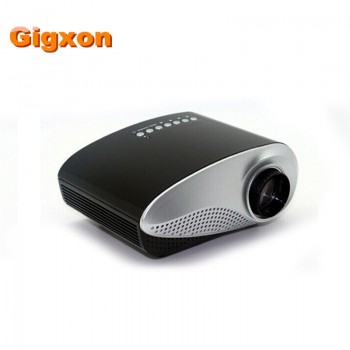 Gigxon - H600 LED Portable Projector 480*320P Pocket Mini Projector Support Digital TV/AV/USB/HDMI/VGA LCD Home Media Player