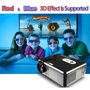 Excelvan CL720 CL720D LED Projector 3000 Lumens 1280 x 800 HD LCD Projector TV Interface For Cinema Home Entertainment PK GP90