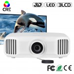 CRE 3LCD 3D Home Theater Video Projector 300 Inch Screen 1080P 2K Android 5.1 Bluetooth Wifi Suppor 4K TV Proyector Beamer