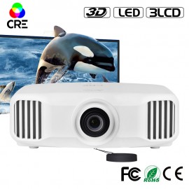 CRE 3LCD 3D Home Theater Video Projector 300 Inch Screen 1080P 2K Android 5.1 Bluetooth Wifi Suppor 4K TV Proyector Beamer