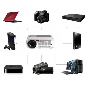 Newest 5500lumen Android4.4 HD LED Wifi Smart Projector 230W 3D home theater LCD Video Proyector TV Beamer with Bluetooth 4.0