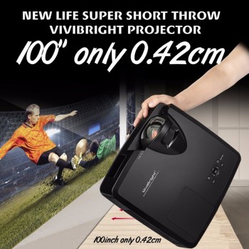 VIVIBRIGHT 3500 ANSI Lumens Short Throw 3LCD Projector, 1024x768. Projector for Business, Teaching, Home Theater. PRX570ST