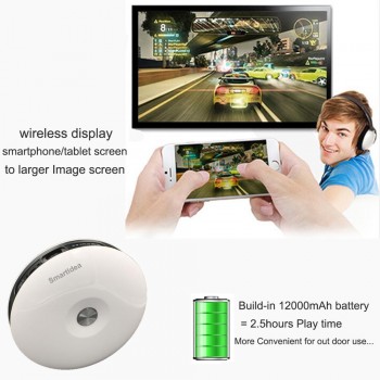 Smartldea M18 Projector HD 1080p Android 6.0 WiFi Mini Smart Home Cinema 3D Proyector Battery Beamer Support AirPlay Miracast