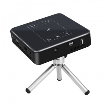 WZATCO D13 Android 7.1 Mini Pocket Projector 4K Smart Pico DLP Portable LED WIFI Built-in Battery Home Theater Beamer Proyector