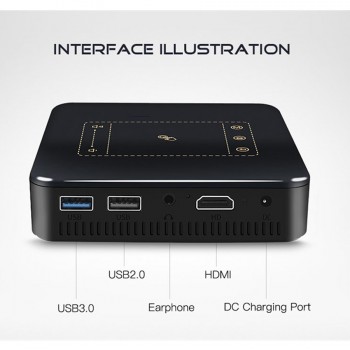 WZATCO D13 Android 7.1 Mini Pocket Projector 4K Smart Pico DLP Portable LED WIFI Built-in Battery Home Theater Beamer Proyector
