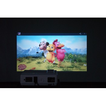 Drop shipping Brightest 5500Lumesn LED LCD home cinema Projector with built in Android 4.4 system TV 3D Full HD Projectors