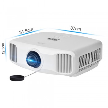 AUN 3LCD Projector Support 4K Decode 850ANSI Lumens, 2K Resolution 1920x1200, Built-in Android 5.1 WIFI Bluetooth. AKEY2x