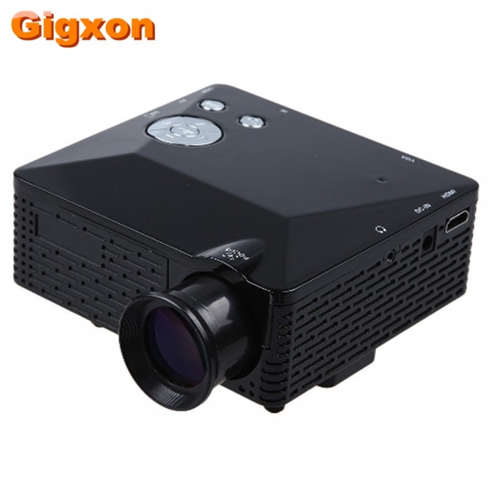Gigxon - G810 HD Home Theater Cinema LCD Image System 80 Lumens MINI LED Projector with AV/VGA/SD/USB/HDMI free shipping