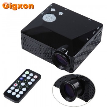 Gigxon - G810 HD Home Theater Cinema LCD Image System 80 Lumens MINI LED Projector with AV/VGA/SD/USB/HDMI free shipping