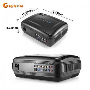 Gigxon G58 Full HD 3200 Lumens small Office Council Business Meeting use 1080P LCD LED projector Home Theater projector beamer