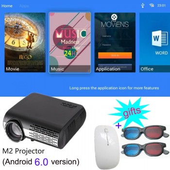 Smartldea 5500lumens M2 Full HD LED home theater projector Android wifi BT4.0 1080p beamer digital cinema video game proyector