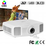 CRE X8000 3D Full HD 4K Projector, 3300 Lumens, 1920x 1200 Resolution. Based on Android 5.1, WIFI, Bluetooth. 4K Video Projector
