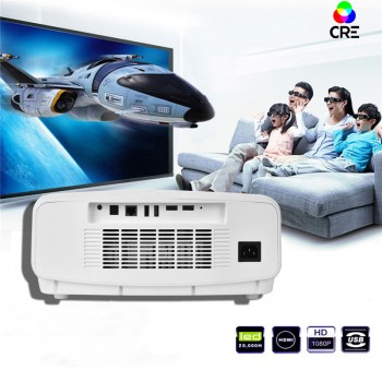 CRE X8000 3D Full HD 4K Projector, 3300 Lumens, 1920x 1200 Resolution. Based on Android 5.1, WIFI, Bluetooth. 4K Video Projector