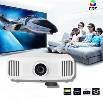 CRE X8000 3D Full HD 4K Projector, 3300 Lumens, 1920x 1200 Resolution. Based on Android 5.1, WIFI, Bluetooth. 4K Video Projector